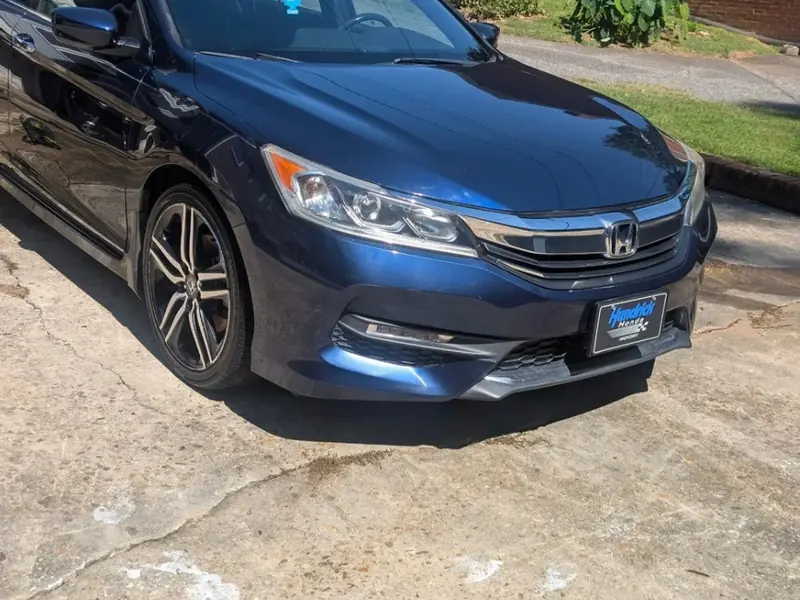 Dark blue Honda Accord after a detail in Hickory